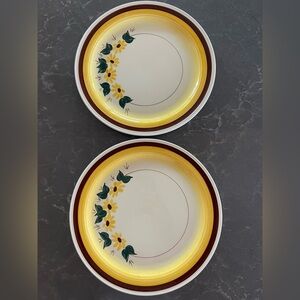 Vernonware Brown Eyed Susan 10.5" Plates (2)